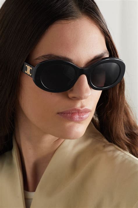 oval celine sunglasses|celine sunglasses women's.